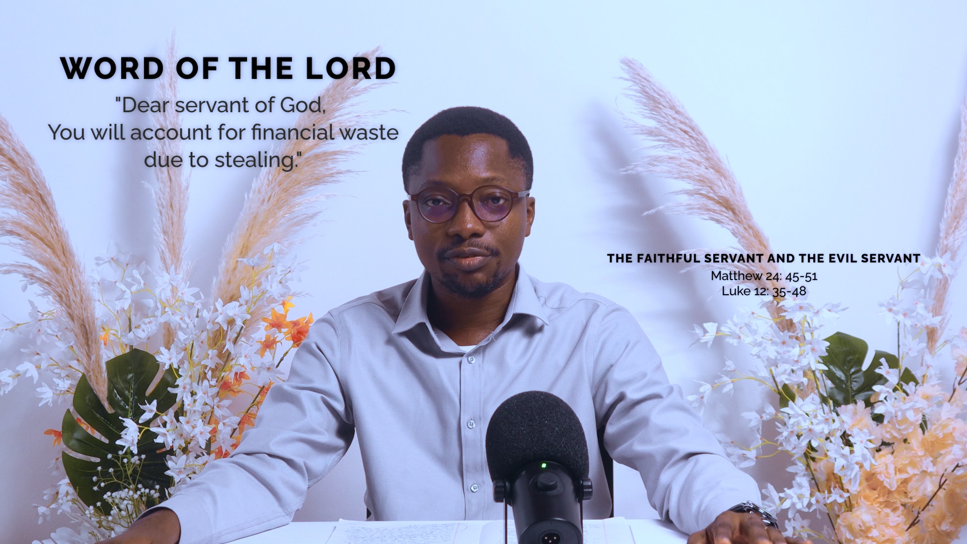 Stealing And Waste In The Temple
